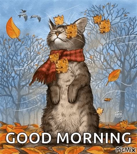 good morning autumn gif|good morning fall gif.